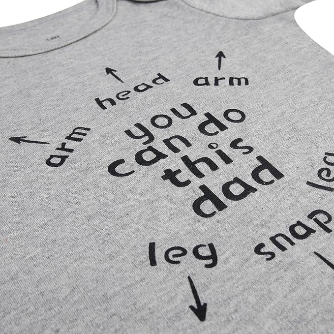 Cnins Funny Baby Bodysuit & Daddy Matching Cotton Outfit for Wild One 1st Birthday, Unisex Newborn Infant Clothes 0-24M