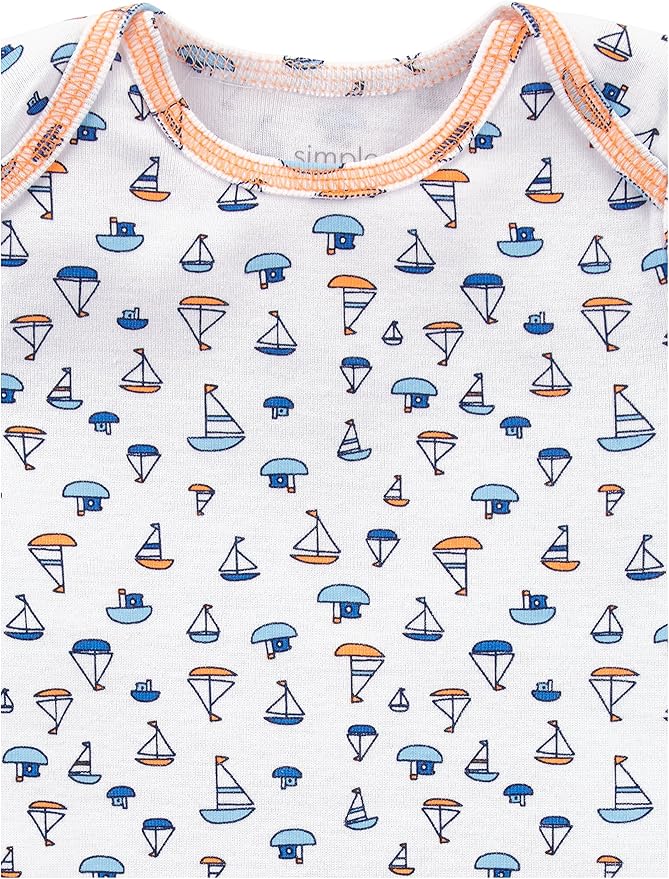 Simple Joys by Carter's Baby-Boys Long-Sleeve Bodysuit Pack of 5Bodysuit