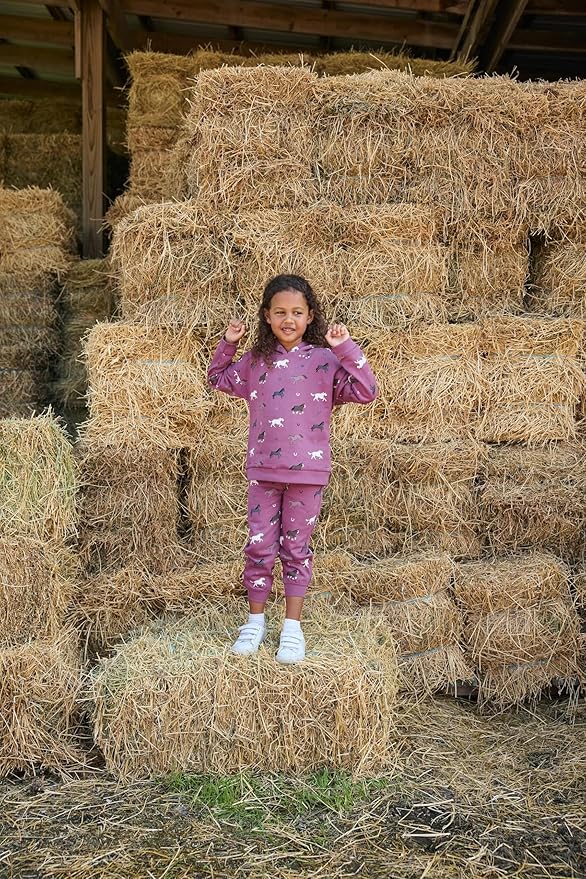 monica + andy Sporty Sweatsuit, 100% Organic Cotton Clothes for Boys & Girls, Outfit Sizes For Kids, Toddler & Infant