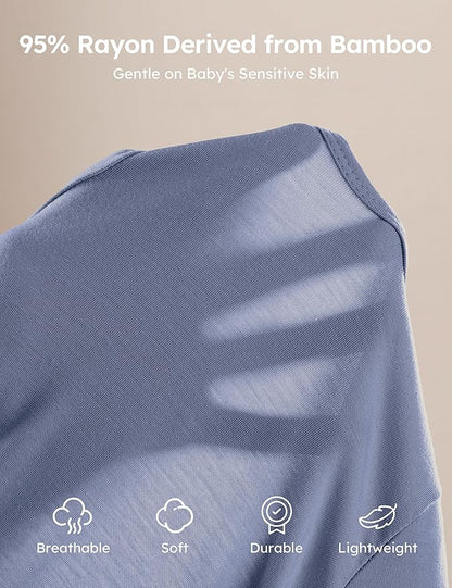 Yoofoss Rayon Made From Bamboo Baby Pajamas 3pcs Newborn Sleepers For Boy Girl Clothes, 0-3 3-6 6-9 Months Footed Pjs